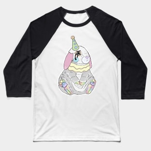 Lovely Clown Bunny || Rainbow Pastels || Unique Fun Animal Friends Baseball T-Shirt